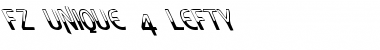 Download FZ UNIQUE 4 LEFTY Normal Font Title Preview