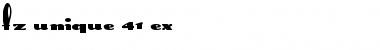 Download FZ UNIQUE 41 EX Normal Font Title Preview