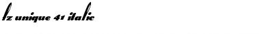 Download FZ UNIQUE 41 ITALIC Normal Font Title Preview