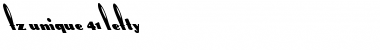 Download FZ UNIQUE 41 LEFTY Normal Font Title Preview