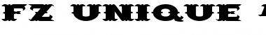 Download FZ UNIQUE 42 EX Normal Font Title Preview