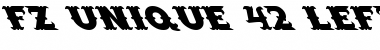 Download FZ UNIQUE 42 LEFTY Normal Font Title Preview