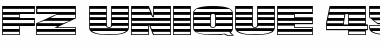 Download FZ UNIQUE 45 EX Normal Font Title Preview