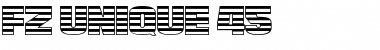 Download FZ UNIQUE 45 Normal Font Title Preview