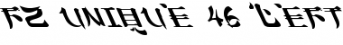 Download FZ UNIQUE 46 LEFTY Normal Font Title Preview