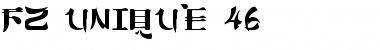 Download FZ UNIQUE 46 Normal Font Title Preview
