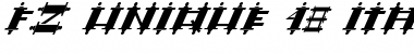 Download FZ UNIQUE 48 ITALIC Normal Font Title Preview