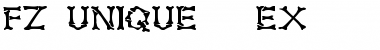 Download FZ UNIQUE 5 EX Normal Font Title Preview
