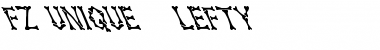 Download FZ UNIQUE 5 LEFTY Normal Font Title Preview