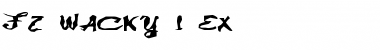 Download FZ WACKY 1 EX Normal Font Title Preview