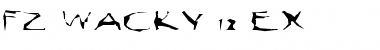 Download FZ WACKY 12 EX Normal Font Title Preview
