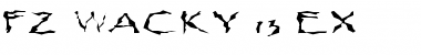 Download FZ WACKY 13 EX Normal Font Title Preview