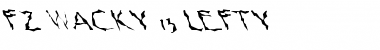 Download FZ WACKY 13 LEFTY Normal Font Title Preview