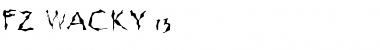 Download FZ WACKY 13 Normal Font Title Preview