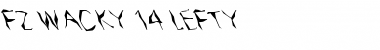 Download FZ WACKY 14 LEFTY Normal Font Title Preview