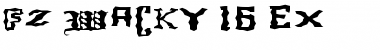 Download FZ WACKY 16 EX Normal Font Title Preview