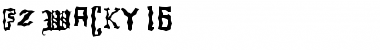 Download FZ WACKY 16 Normal Font Title Preview