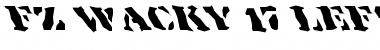 Download FZ WACKY 17 LEFTY Normal Font Title Preview