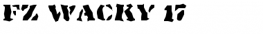Download FZ WACKY 17 Normal Font Title Preview
