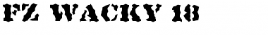 Download FZ WACKY 18 Normal Font Title Preview