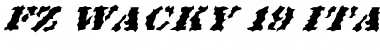 Download FZ WACKY 19 ITALIC Normal Font Title Preview