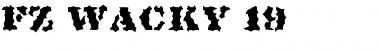 Download FZ WACKY 19 Normal Font Title Preview