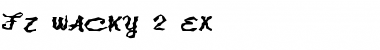 Download FZ WACKY 2 EX Normal Font Title Preview