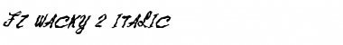 Download FZ WACKY 2 ITALIC Normal Font Title Preview