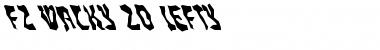 Download FZ WACKY 20 LEFTY Normal Font Title Preview