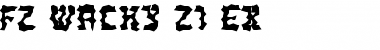 Download FZ WACKY 21 EX Normal Font Title Preview