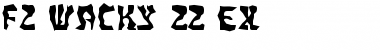 Download FZ WACKY 22 EX Normal Font Title Preview
