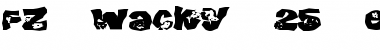 Download FZ WACKY 25 EX Normal Font Title Preview