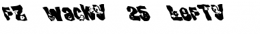 Download FZ WACKY 25 LEFTY Normal Font Title Preview