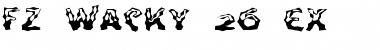 Download FZ WACKY 26 EX Normal Font Title Preview