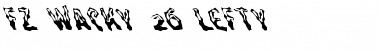 Download FZ WACKY 26 LEFTY Normal Font Title Preview