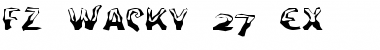 Download FZ WACKY 27 EX Normal Font Title Preview
