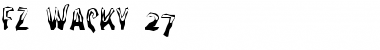 Download FZ WACKY 27 Normal Font Title Preview