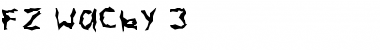 Download FZ WACKY 3 Normal Font Title Preview
