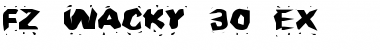 Download FZ WACKY 30 EX Normal Font Title Preview