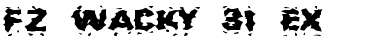 Download FZ WACKY 31 EX Normal Font Title Preview