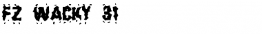 Download FZ WACKY 31 Normal Font Title Preview