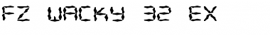 Download FZ WACKY 32 EX Normal Font Title Preview
