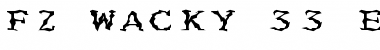 Download FZ WACKY 33 EX Normal Font Title Preview