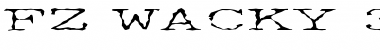 Download FZ WACKY 34 EX Normal Font Title Preview