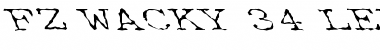 Download FZ WACKY 34 LEFTY Normal Font Title Preview