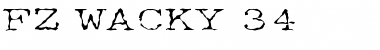 Download FZ WACKY 34 Normal Font Title Preview