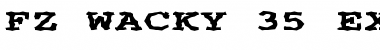 Download FZ WACKY 35 EX Normal Font Title Preview