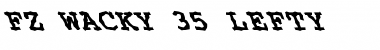 Download FZ WACKY 35 LEFTY Normal Font Title Preview
