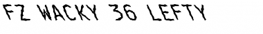 Download FZ WACKY 36 LEFTY Normal Font Title Preview