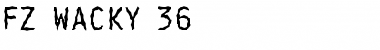 Download FZ WACKY 36 Normal Font Title Preview
